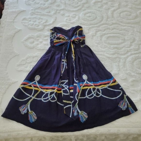 Anthropologie Blue Backless Dress - Picture 4 of 8